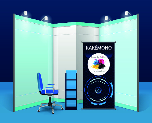 image de salon d'un kakémono